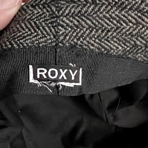 ROXY Tweed Bucket Hat grey buttons size S/M - Picture 9 of 12